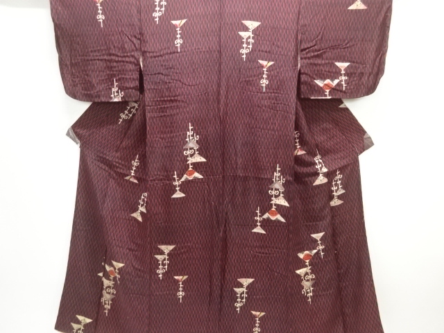 JAPANESE KIMONO / ANTIQUE KIMONO / SILK / TATEWAKU & SARASA